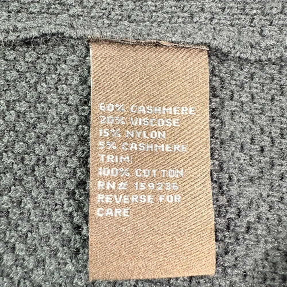 J. McLaughlin Cashmere Blend Pullover Knit Sweater Detachable Cowl Neck Sz Med